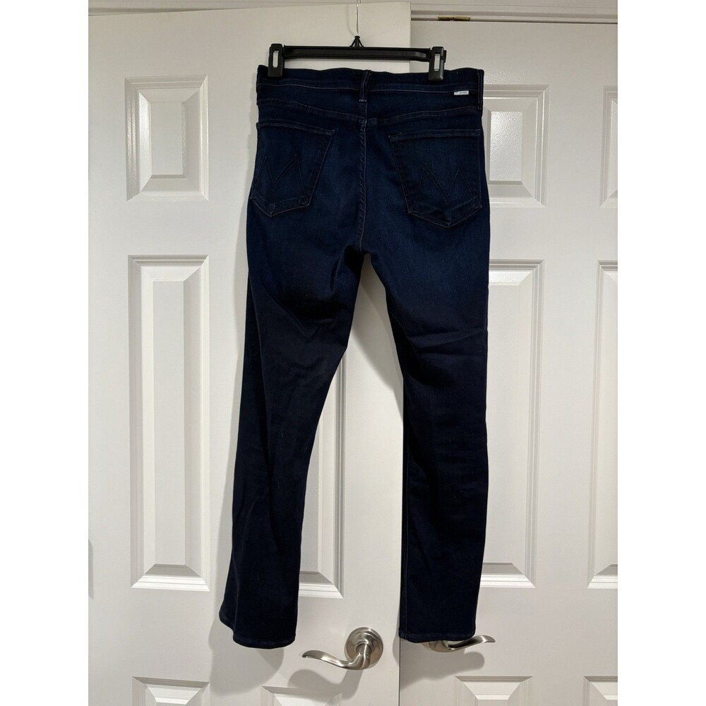 Mother the Mid Rise Dazzler Women's Ankle Jeans Size 31, Blue Dark Wash Denim - Picture 3 of 11